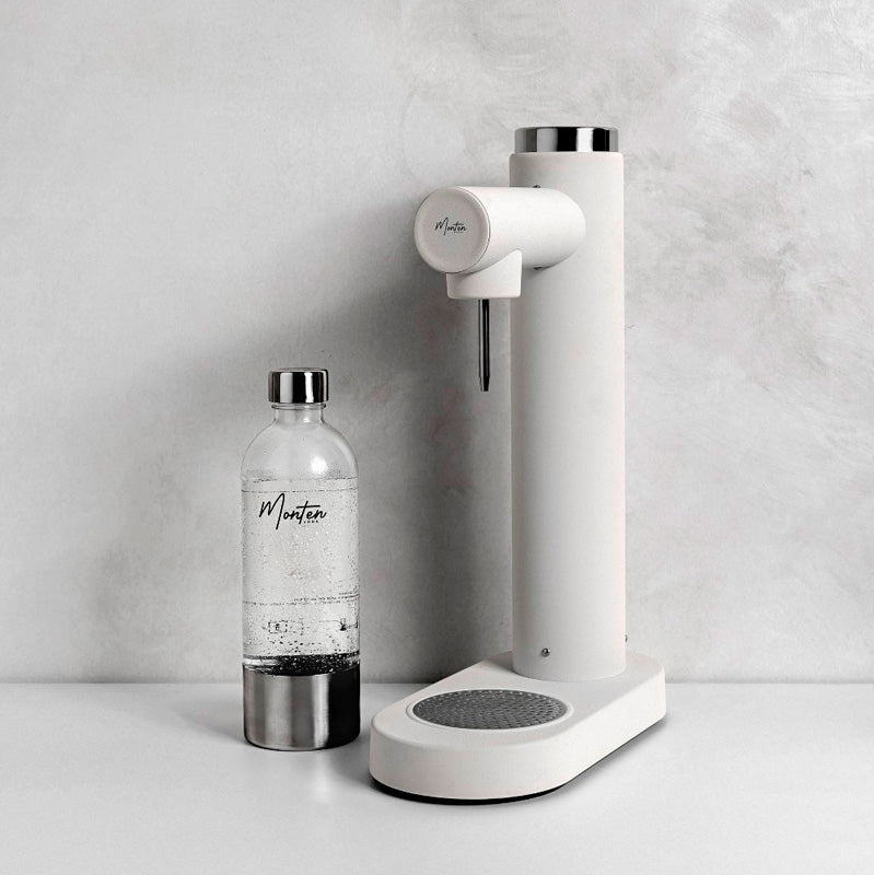 Matte White Soda Maker Monten Soda Sparkling Water Maker